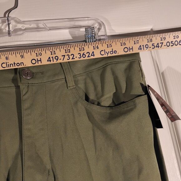 SwissTech+ st travel pants mens 34x30 olive green hiking straight SMB38479 - Picture 5 of 10
